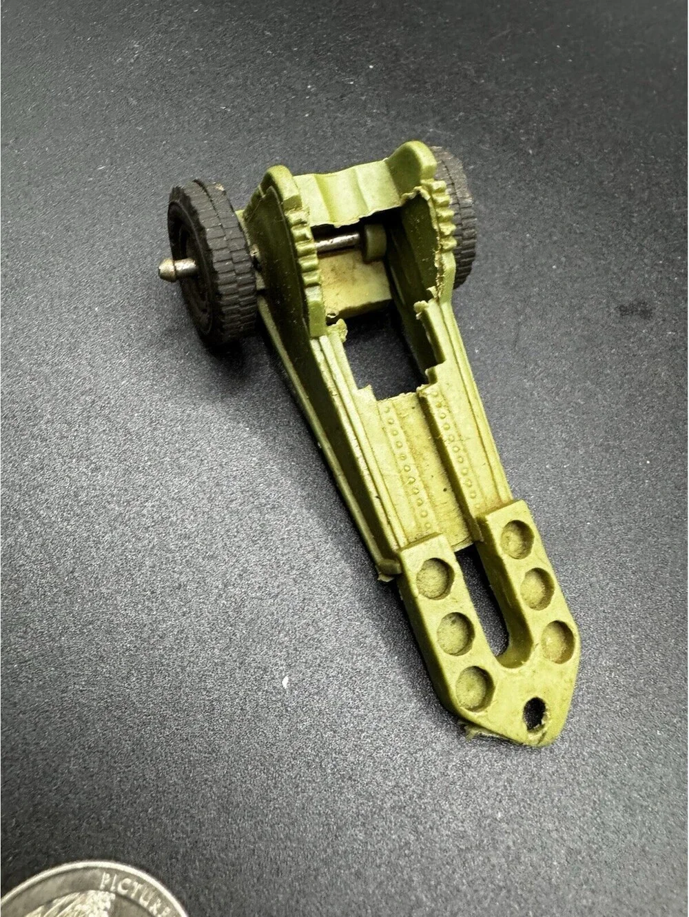 Vintage Ideal Toy Corp Field Gun Carrier - Made In USA Plastic
